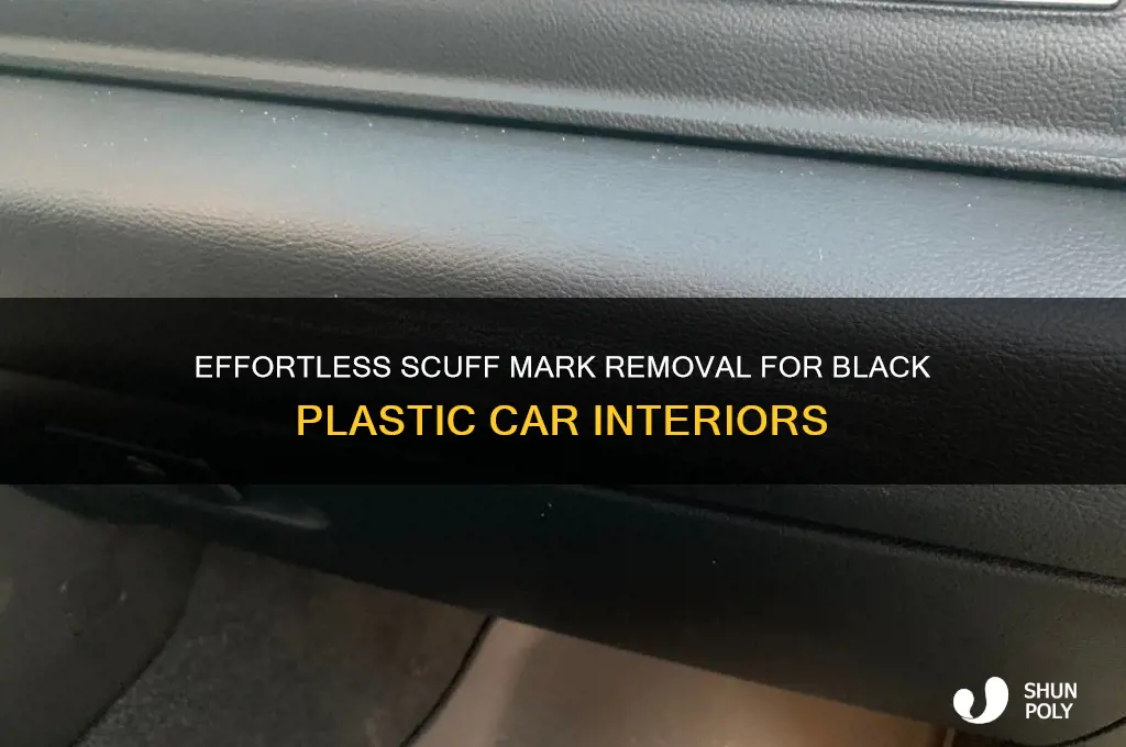 how to remove scuff marks from black plastic car interior
