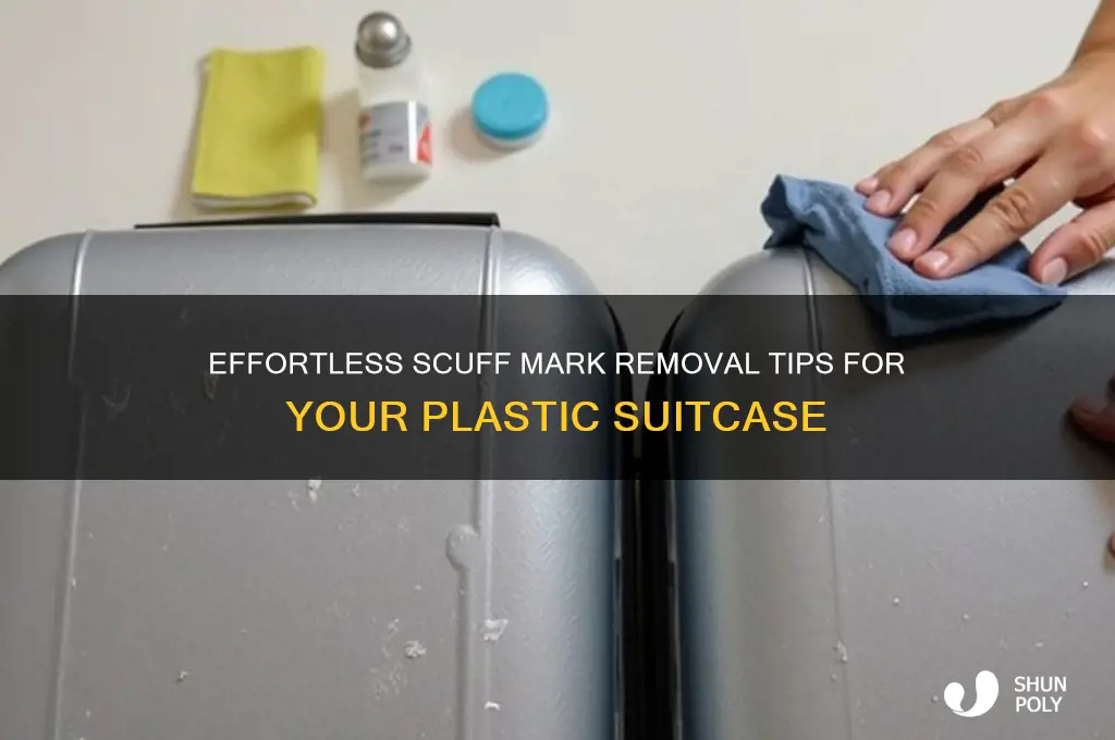 how to remove scuff marks from plastic suitcase