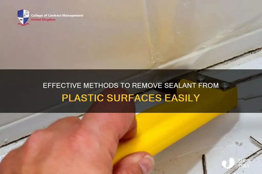 how to remove sealant from plastic