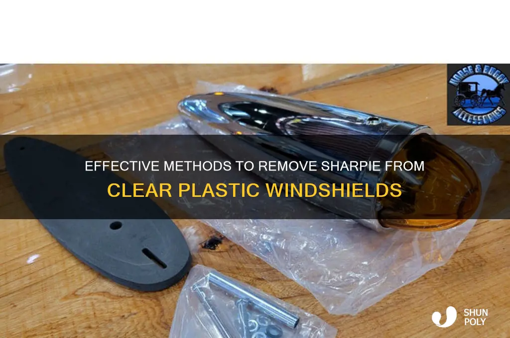 how to remove sharpie clear plastic windshield