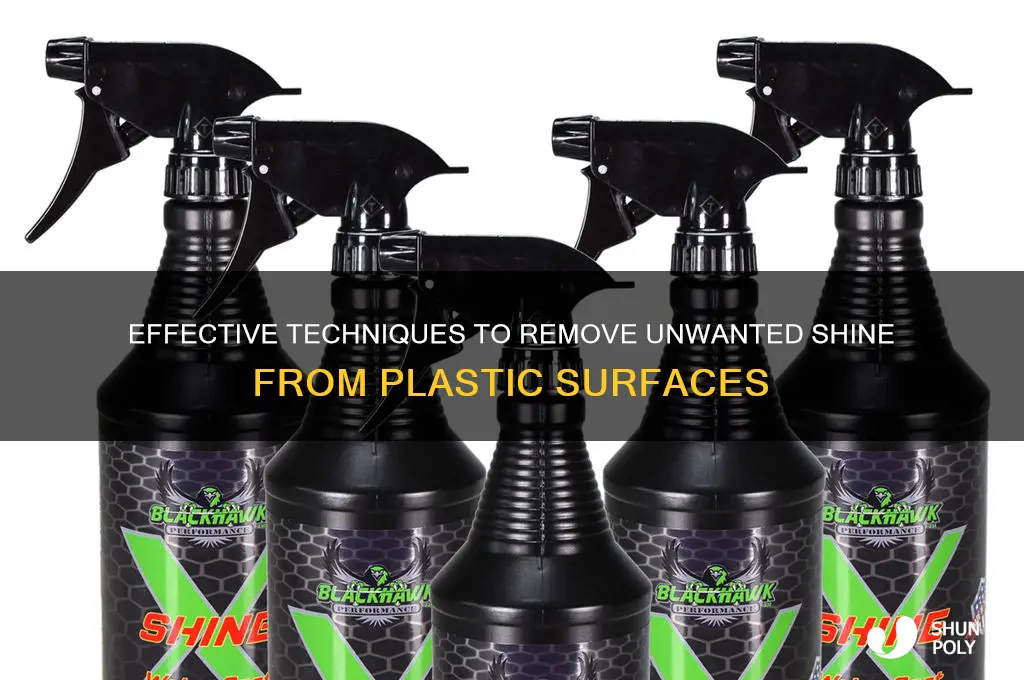 how to remove shine from plastic