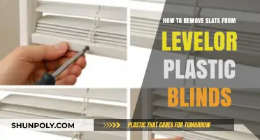 Easy Guide to Removing Slats from Levelor Plastic Blinds