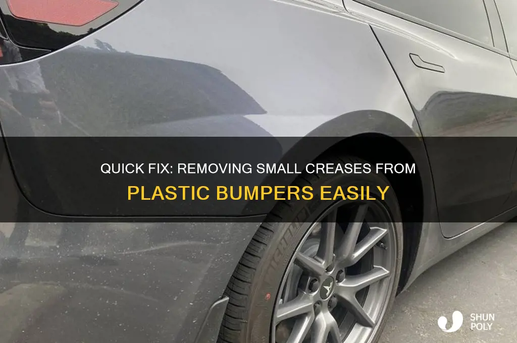 how to remove small crease in plastic bumper