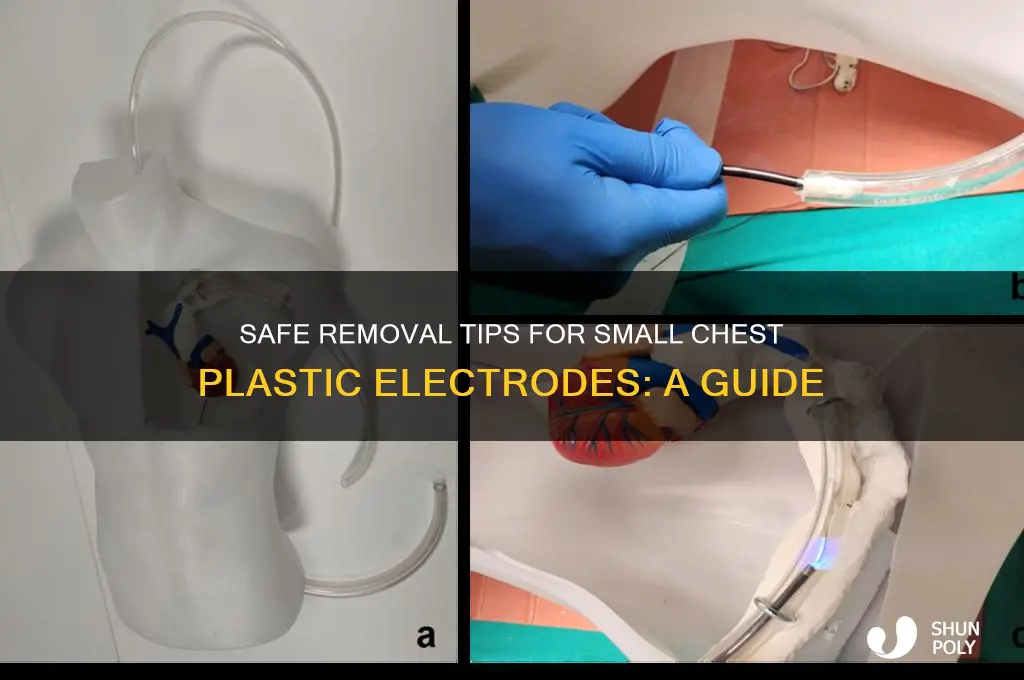 how to remove small plastic electrodes for your chest area