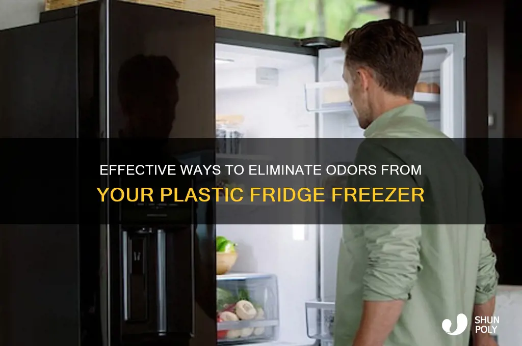 how to remove smell from plastic refrigerator freezer