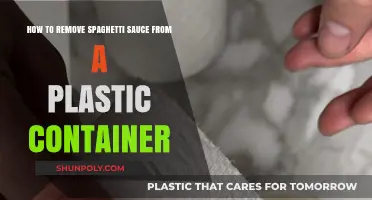 Removing Spaghetti Sauce Stains: Plastic Container Cleaning Tips