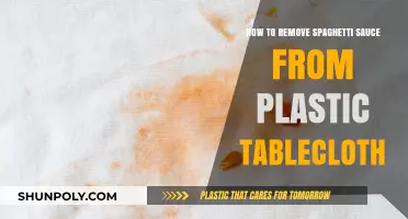 Quick Tips: Removing Spaghetti Sauce Stains from Plastic Tablecloths