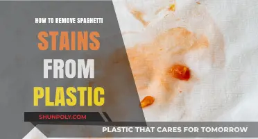 Quick Tips for Removing Spaghetti Stains from Plastic Surfaces