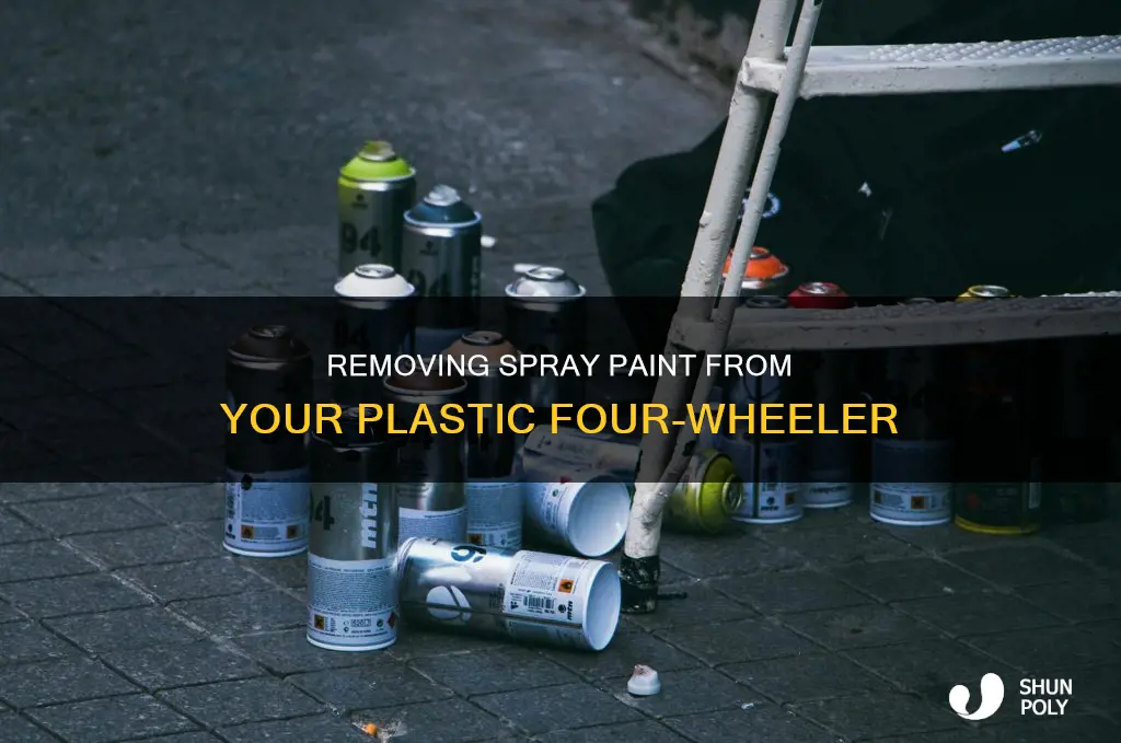 how to remove spray paint from 4 wheeler plastic