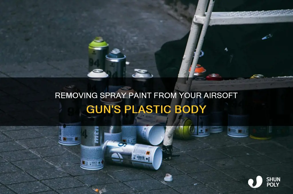 how to remove spray paint from plastic airsoft gun