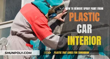 Eradicating Spray Paint from Plastic Car Interiors