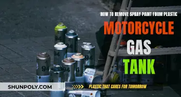 Removing Spray Paint from Your Motorcycle's Plastic Gas Tank