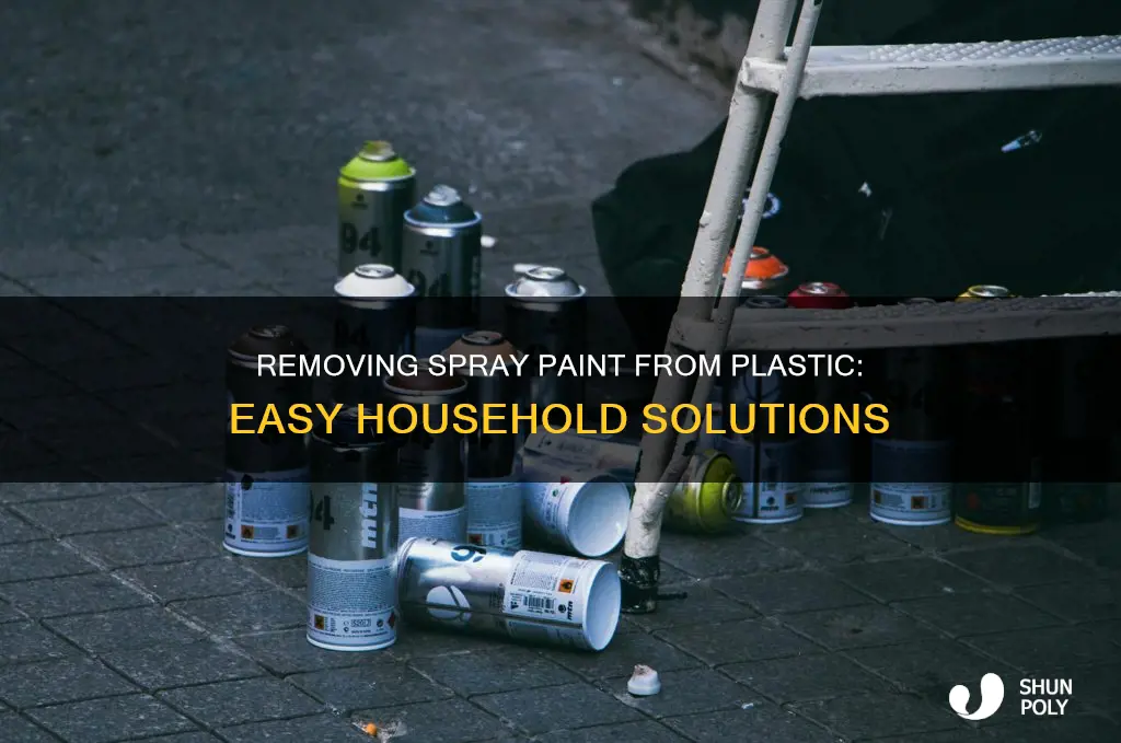 how to remove spray paint from plastic with household items
