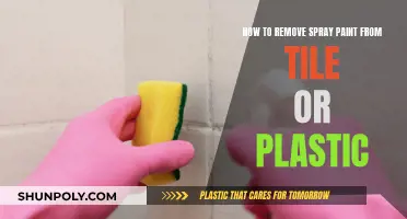 Removing Spray Paint: Tile and Plastic Surfaces