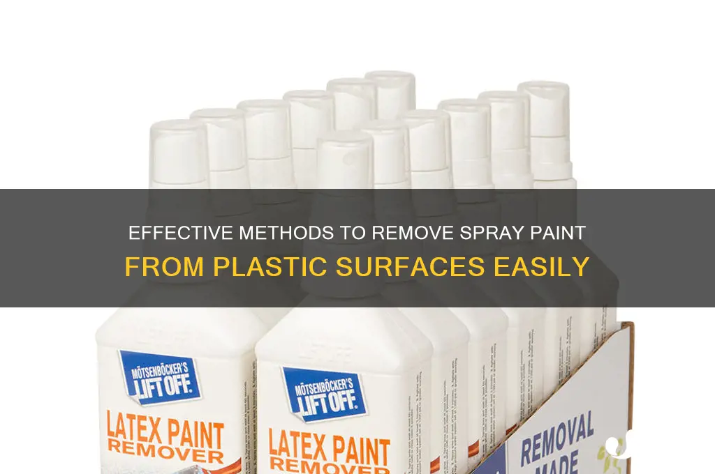 how to remove spray paint off plastic