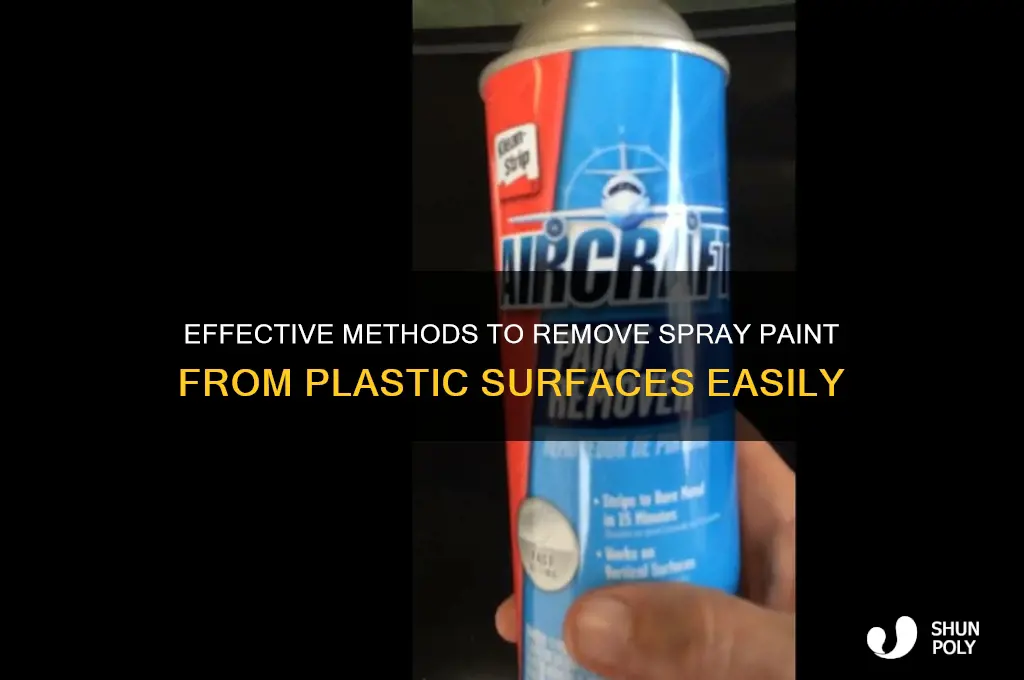 how to remove spraypaint from plastic