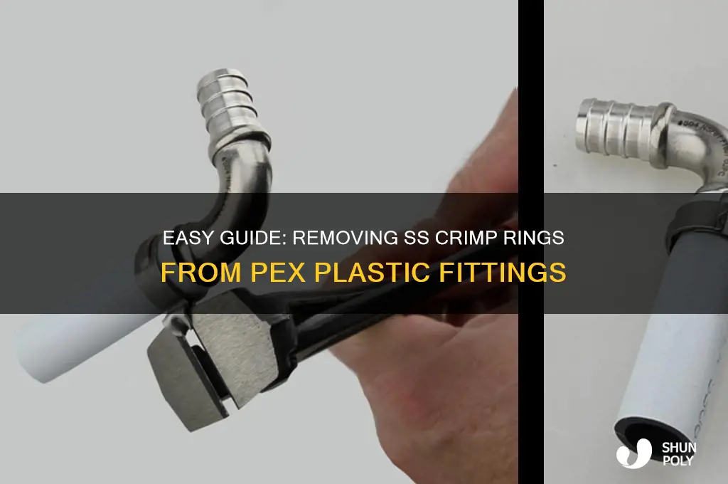 how to remove ss crimp rings pex plastic fittings