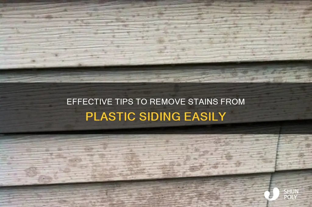 how to remove stain from plastic siding