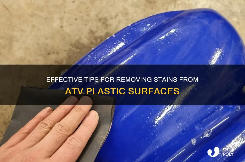 how to remove stains from atv plastic