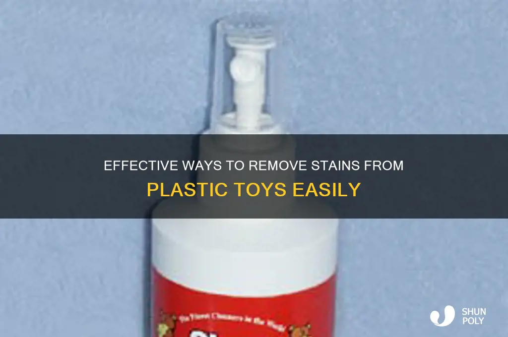 how to remove stains from plastic toys