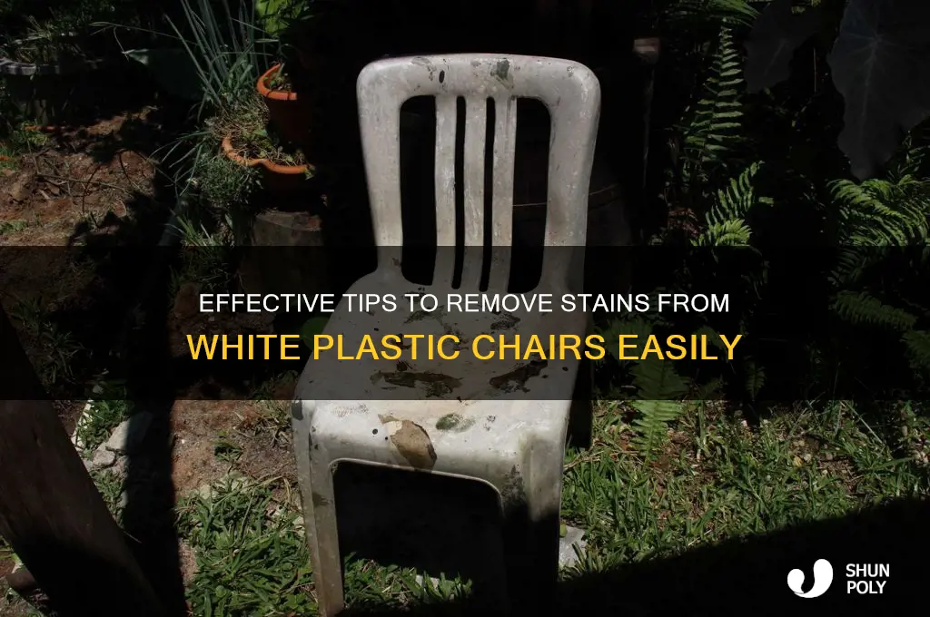 how to remove stains from white plastic chairs