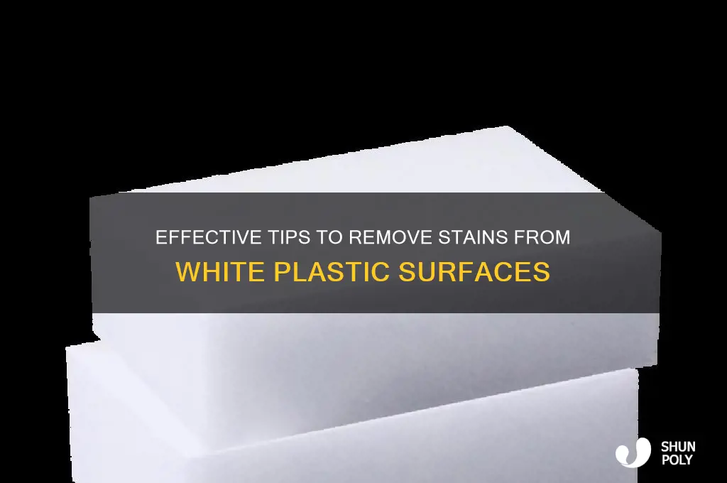 how to remove stains from white plastic