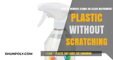 Safely Remove Stains from Clear Instrument Plastic Without Scratching