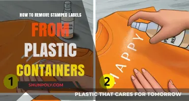 Effective Methods to Remove Stamped Labels from Plastic Containers Easily