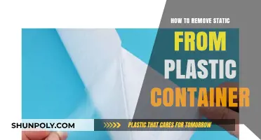 Eliminating Static Cling from Plastic Containers