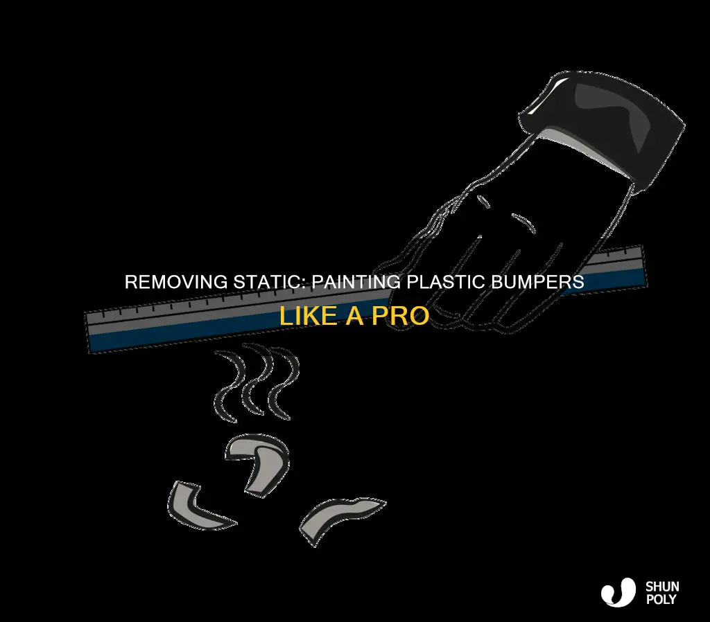 how to remove static when painting plastic bumpers