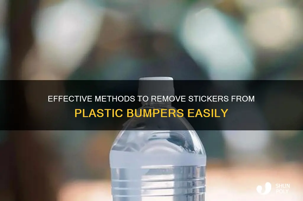 how to remove sticker from plastic bumper
