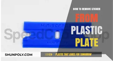Effortless Sticker Removal: Tips for Cleaning Plastic Plates Smoothly