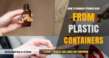 Effortless Ways to Remove Sticker Glue from Plastic Containers