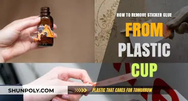 Effortless Ways to Remove Sticker Glue from Plastic Cups