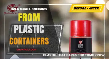 Removing Sticker Residue: Plastic Container Cleaning Tips