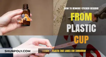 Effortless Ways to Remove Sticker Residue from Plastic Cups