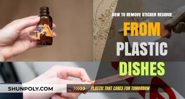 Easy Tips to Remove Sticker Residue from Plastic Dishes