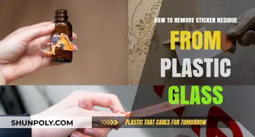 Easy Ways to Remove Sticker Residue from Plastic Glass Surfaces
