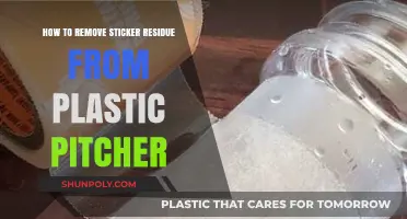 Effective Ways to Remove Sticker Residue from Plastic Pitchers