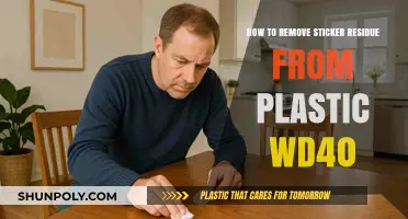 Effortlessly Remove Sticker Residue from Plastic Using WD-40: A Guide