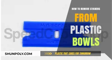 Effortless Sticker Removal: Clean Plastic Bowls in Simple Steps