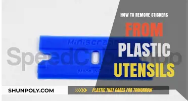 Effortless Sticker Removal: Clean Plastic Utensils in Simple Steps