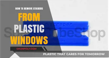 Effortless Sticker Removal: Clean Plastic Windows Without Residue or Damage