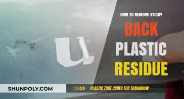 Effective Ways to Remove Sticky Back Plastic Residue Easily