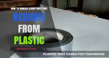 Effective Ways to Remove Sticky Duct Tape Residue from Plastic Surfaces