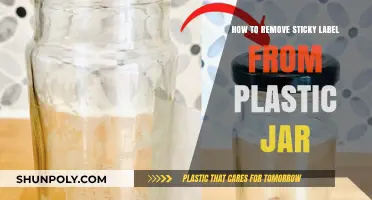 Effortless Ways to Remove Sticky Labels from Plastic Jars