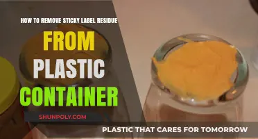 Simple Hacks to Remove Label Residue from Plastic Containers