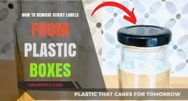 Effortless Ways to Remove Sticky Labels from Plastic Boxes