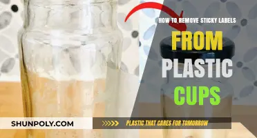 Effortless Ways to Remove Sticky Labels from Plastic Cups