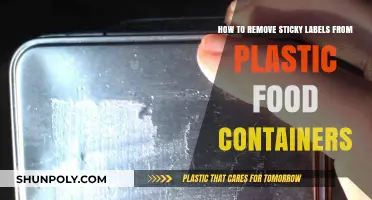 Simple Ways to Remove Sticky Labels from Plastic Containers